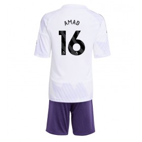 Baby Fußballbekleidung Manchester United Amad Diallo #16 Auswärtstrikot 2025-26 Kurzarm (+ kurze hosen)